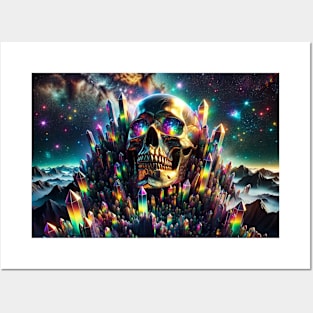 Skull and Crystals Posters and Art